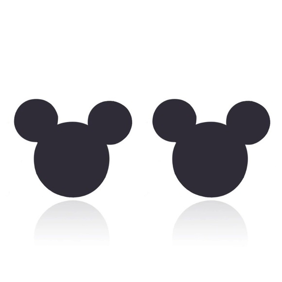 Disney Jewelry - 🐭 Black Mickey Head Stud Earrings